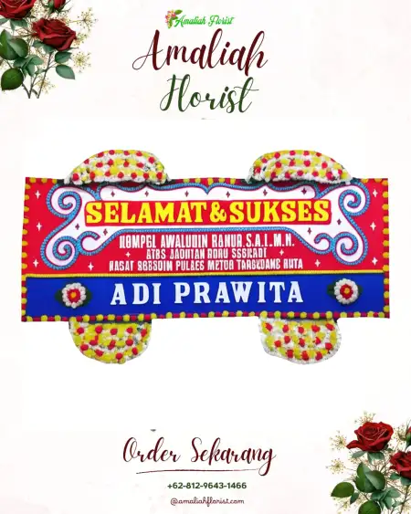 Papan Bunga Ucapan Selamat Sriwedari